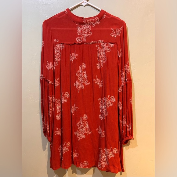 Lulus Tops - Lulus Burnt Orange Long Sleeve Shift Dress Women’s Size Small